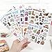 bloom daily planners Holiday Seasonal Planner Sticker Sheets - Vintage Seasonal Sticker Pack - Removable & Repositionable - Over 310 Stickers Per Pack!