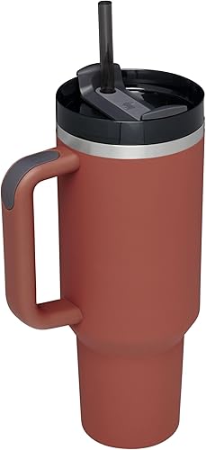 Miniatura 67 de STANLEY Quencher H2.0 Vaso Térmico con asa y pajilla, 64 onzas, tapa Flowstate de 3 posiciones, gran capacidad para viajes y deportes, vaso de acero