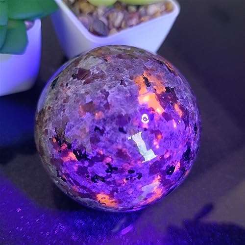 Flame Stone Ball Crystal Ornament Boule de Roche pour Déco Bureau