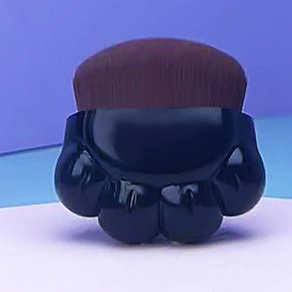 TOVINANNA Cat Paw Shaped Foundation Makeup Brush, 2pcs Face Blush Brush Portable Powder Foundation Sunscreen Brush Dog Paw Balm Applicator for Buffing Highlighter