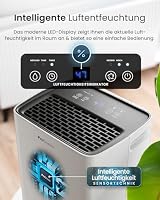 Pro Breeze Luftentfeuchter 6L in 24h Entfeuchtungsleistung - Dehumidifier - Luftentfeuchter elektrisch mit 2L Wassertank, Wäschetrockner, automatischem Feuchtigkeitssensor, Timer - Gegen Schimmel – Ansicht 8