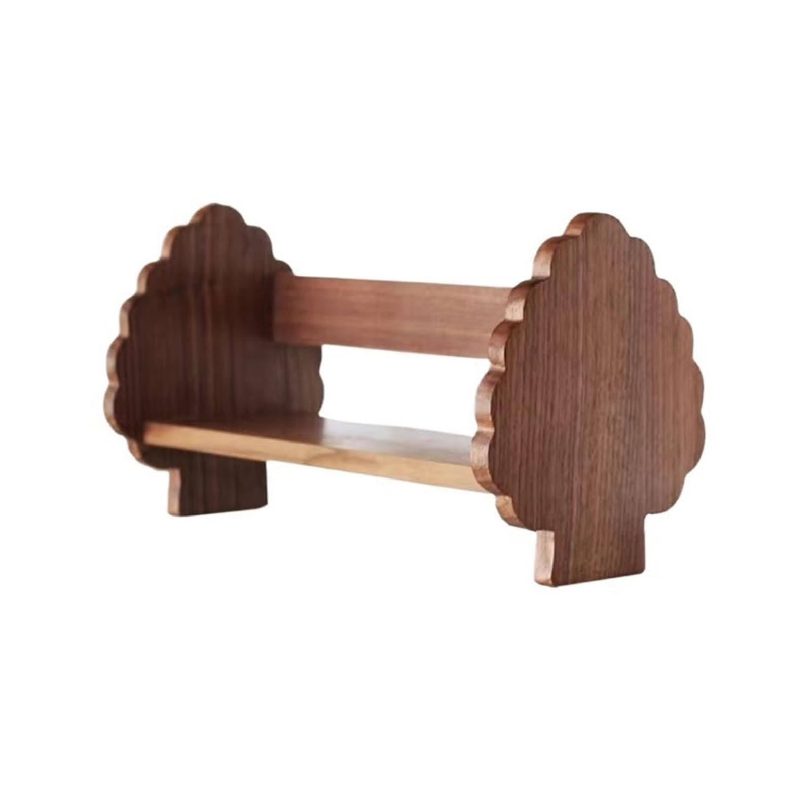 Lizhuzhuzs28 Bookcase Shelf Desk Bookshelf Retro Black Walnut Tabletop Book Display Organizer for Home Office Bookshelf Display