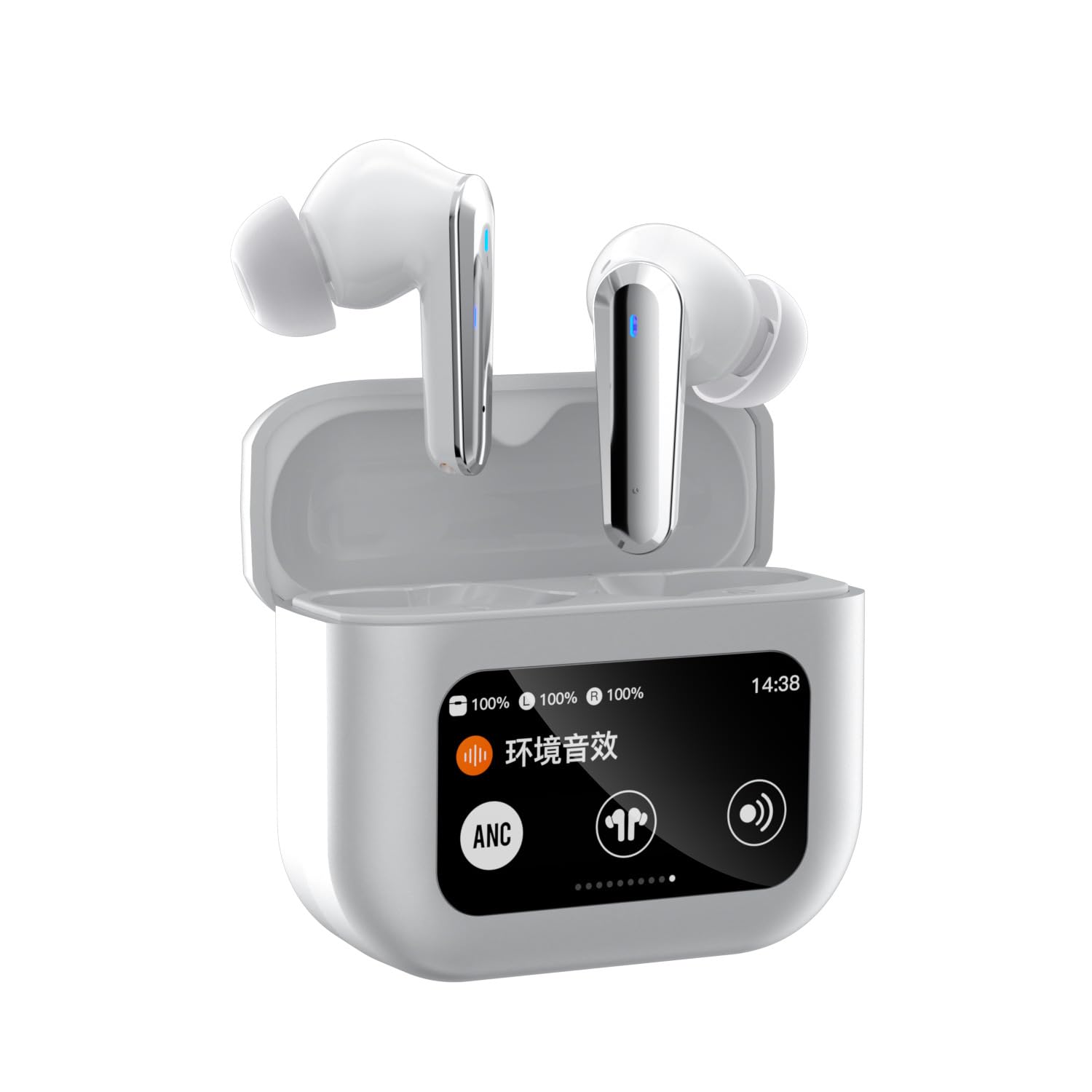 Wireless Earbuds Bluetooth Headphones 5 4 8H Monaural Playtime Stereo IPX5 Waterproof Ear Buds Top notch ANC actively