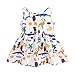 NBAA 1-6Y Toddler Baby Kids Girls Sleeveless Printed Animal Skirt Princess Dresses Clothes