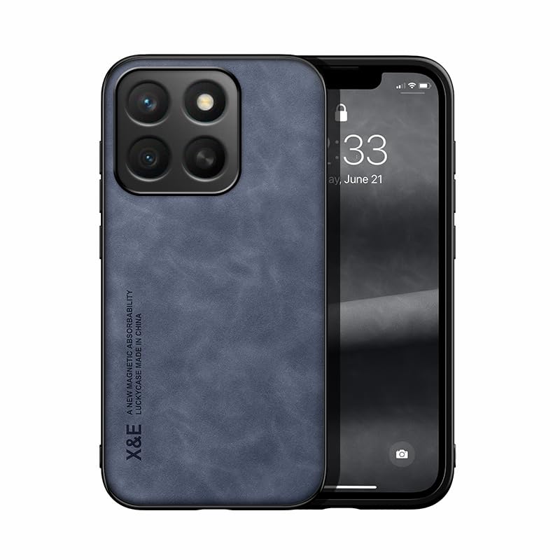 Jiajihua phone case, blue, shown from the back, highlighting the camera module and textured finish.