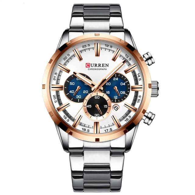 CURREN Lux Watch-Silver/White