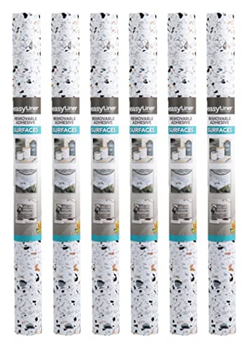 Duck 286457 Easyliner Adhesive Laminate Surfaces Shelf Liner, Terrazzo, 20 In. X 15 Ft, 6 Rolls #TOP28