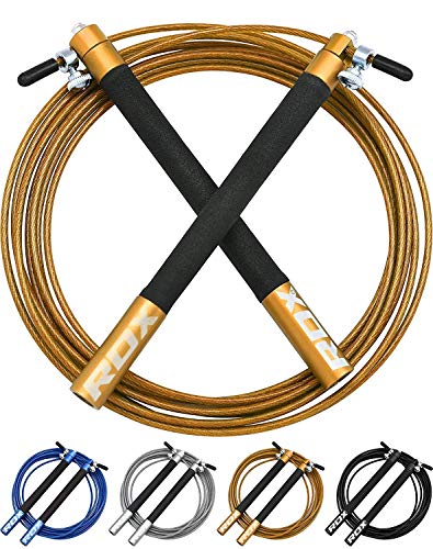 RDX Boxeo Cuerda Saltar Comba Acero Velocidad Rápida Entrenamiento Fitness
