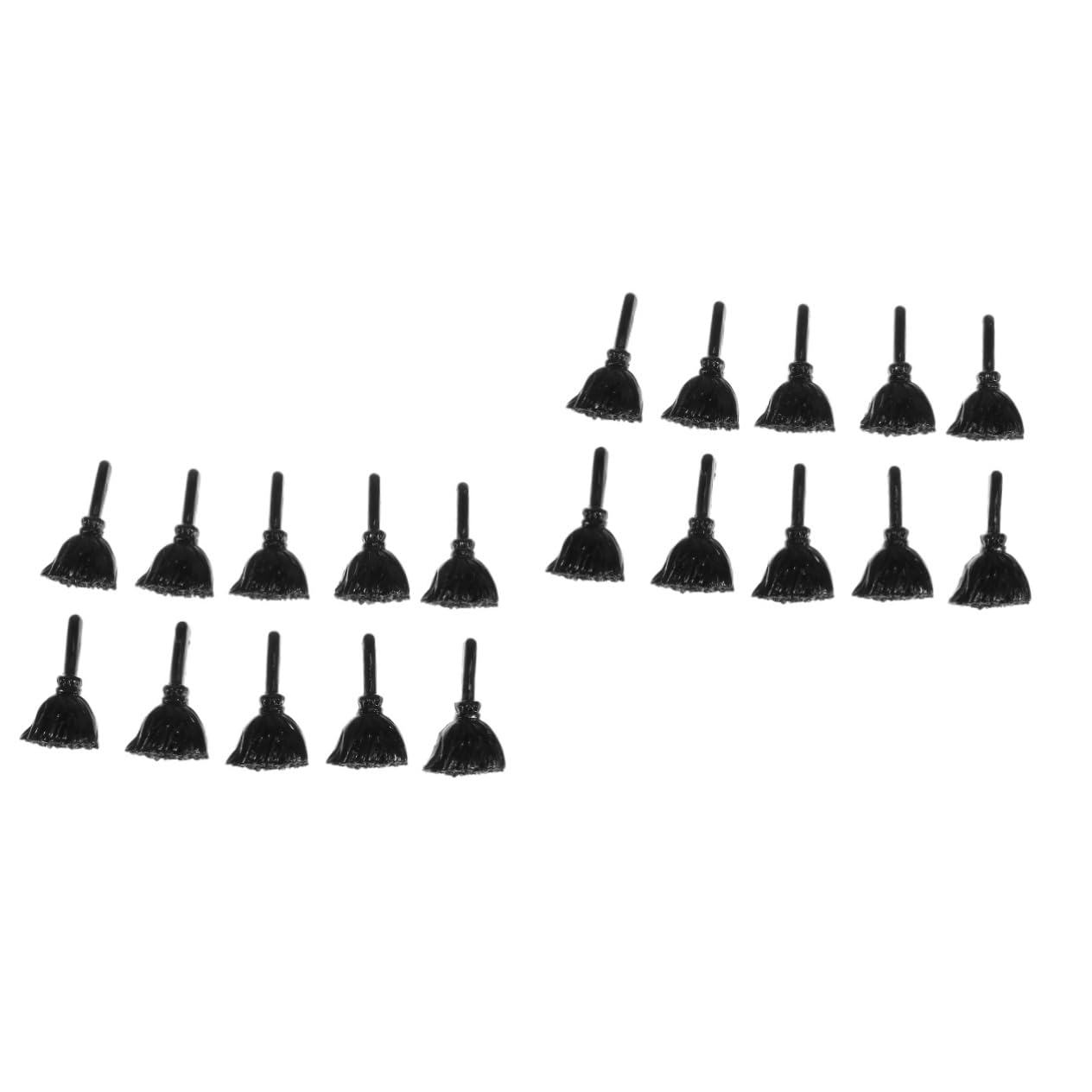 20 Pcs Resin Accessories Resin Broom Craft Making Accessory Resin Halloween Decor