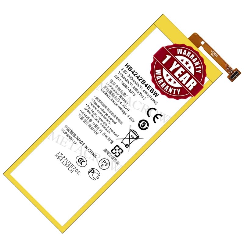 Image of Original HB4242B4EBW Battery Compatible with Huawei Honor 6 (H60-L02, H60-L01, H60-L12, H60-L04, H60-L11, HW-H60-J1, H60-L03) - (3100mAh) - 1 Year Warranty CD6
