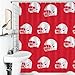 Football Helmet U.S.A. Bath Curtain Waterproof Shower Curtains with Hooks for Bathroom Showers and Bathtubs 56.30x70.87Inch（143x180cm）