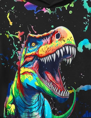 Image of Toddler Boy Clothes Dinosaur Printed Hoodies Toddler Clothes for Boys Long Sleeve Sweatpants Set T-Rex Outfits 3-7t