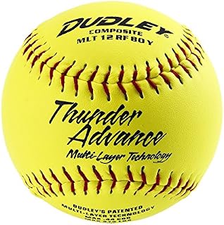 Dudley Thunder Advance 12" Slow Pitch Softball - Composite Cover - Pack of