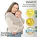 KeaBabies Baby Wrap Carrier - All in 1 Original Baby Carrier Newborn to Toddler Sling, Easy to Wear, Hands Free Bonding, Lightweight, Breathable Infant Wraps (Stone Gray)