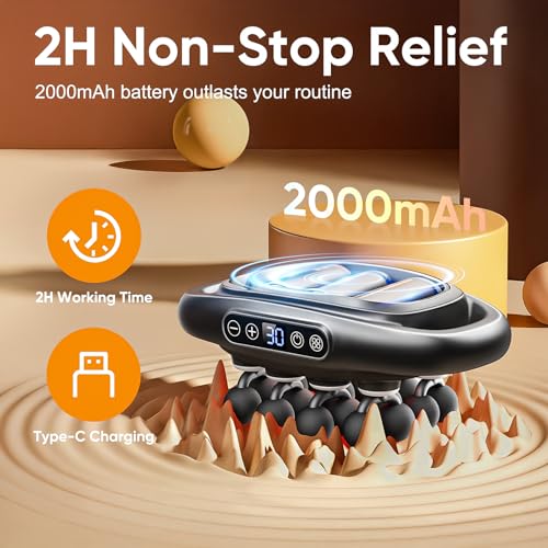 Image of 20 Head Massage Gun Deep Tissue - 2026 Upgrade Back Muscle Massager | 3 Modes & 30 Intensities, Portable Quiet Percussion Massager for Legs, Waist, Back, Neck, Buttocks Muscles Pain Relief