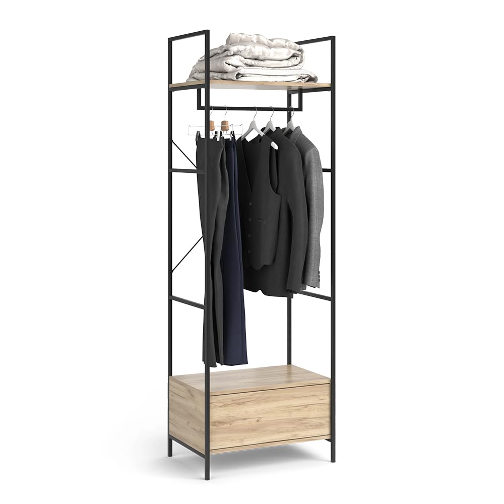 Vicco Kleiderschrank Enya, Holz, 60 x 180 cm