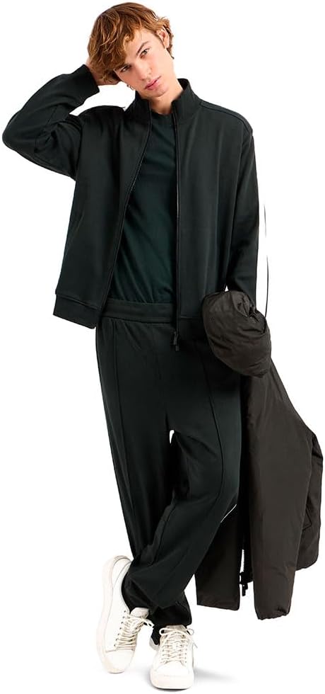 Armani Exchange mens Logo Tape Full Zip - Image 5