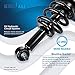 Detroit Axle - Struts Shocks for 2007-2013 GMC Chevy Silverado Sierra 1500 [Exc. Electronic Susp] 2 Front Struts with Coil Spring 2 Rear Shock Absorbers 2008 2009 2010 2011 2012 Replacement Suspension
