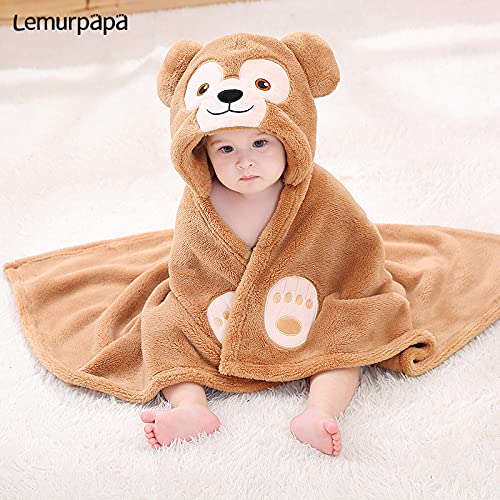 Serviette de Bain bébé Serviette De Bain De Bain De Bain Nouveau-Née pour Bébé Peignoir À Capuche