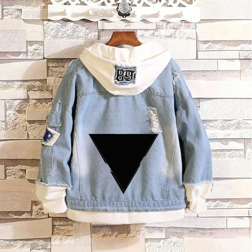Image of KPOP Skz Hoodie Denim Jacket Jean Coat Hoodies for Women Men