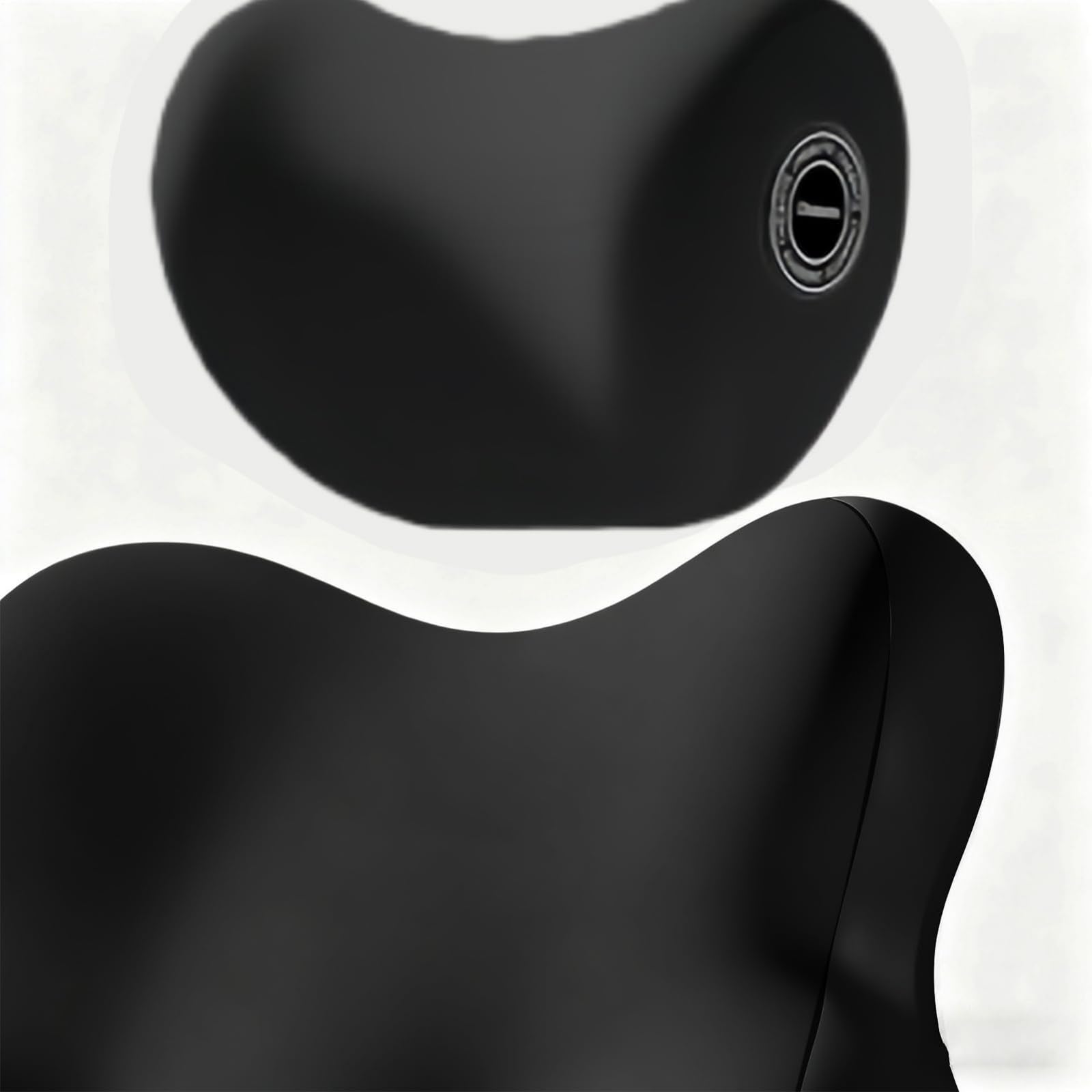 Juego De Cojines para Reposacabezas Y Soporte Lumbar para Coche,Cojín De Cuello Y Respaldo De Espuma Viscoelástica,Cojín Ergonómico para Asiento De Coche para Una Conducción Relajada,Negro