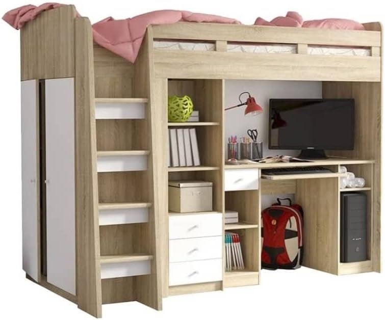 Arthauss Cabin Bed with desk and storage