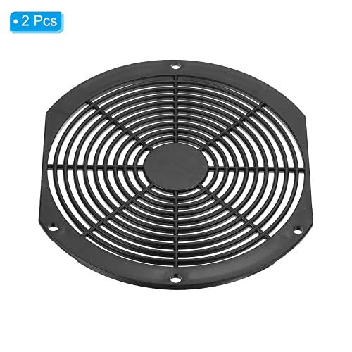 PATIKIL 172x151mm Fan Filter, 2 Pack ABS Plastic Ventilator Grill Protector Guard for 172mm Fan Protective Cover DIY, Black - Image 3