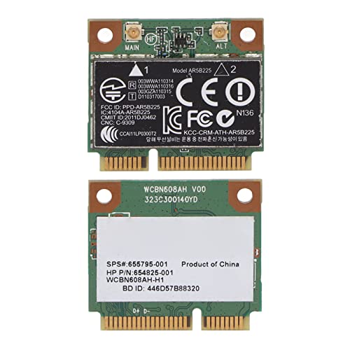 Tarjeta de Red Gavigain Mini PCIe, Adaptador NIC Inalámbrico 300M BT4.0 WiFi para HP CQ43 CQ58 DV4 DV6 DV7 G4 G6 G7 Compatible con Windows miniatura 5
