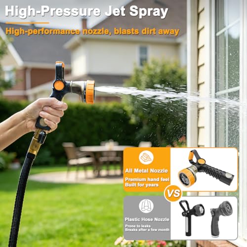 FANHAO Fireman Style Garden Hose Nozzle, Heavy Duty Metal Water Hose Nozzle by FANHAO - Used condition - Image 6