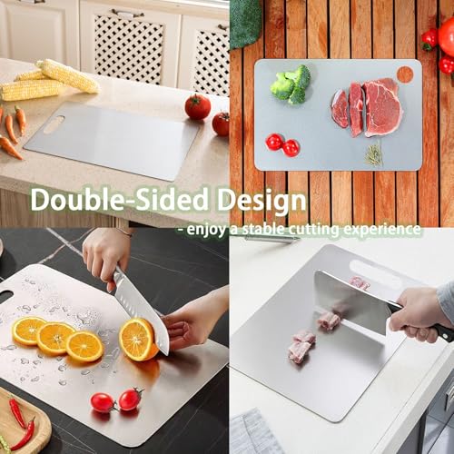 Save 84% on Pure Titanium Cutting Board Set of 3 - Dishwasher Safe