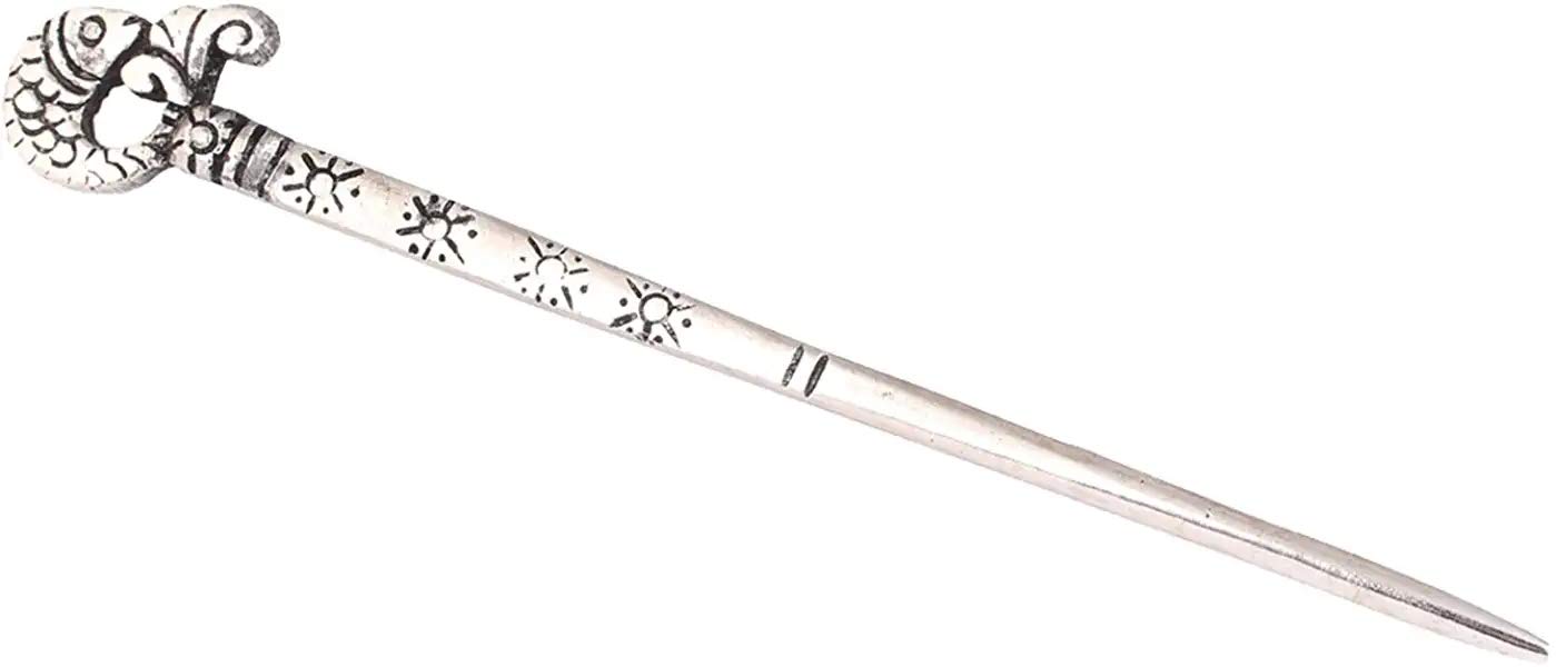 LURIYAAS Handicrafted Oxidised Metal Bun Antique Finish Fish hair stick for women pack of 1 (B0B85GG7DM) Amazon Price History, Amazon Price Tracker