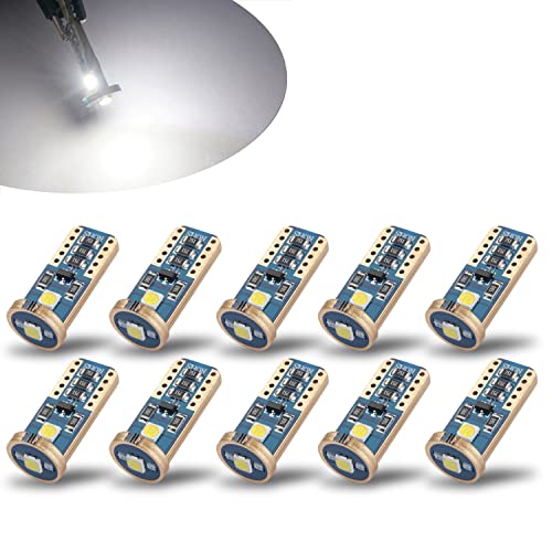 iBrightstar Newest Extremely Bright Wedge T10 168 194 LED Bulbs For Car Interior Dome Map Door Courtesy License Plate Lights,Xenon White