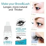 Hometom Eyelash Serum Supplement Liquid | Fast Rapid Growth Vitamins Solution | For Thicker and Fuller Eyelashes & Eyebrows (White)