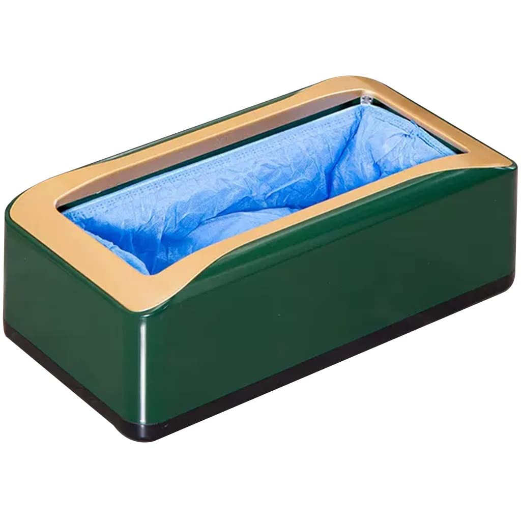 Lot de 300 distributeurs de couvre-chaussures pour intérieur - Pratique et antidérapant - Plastique ABS solide - Automatique - Vert - 41 x 21 x 13 cm