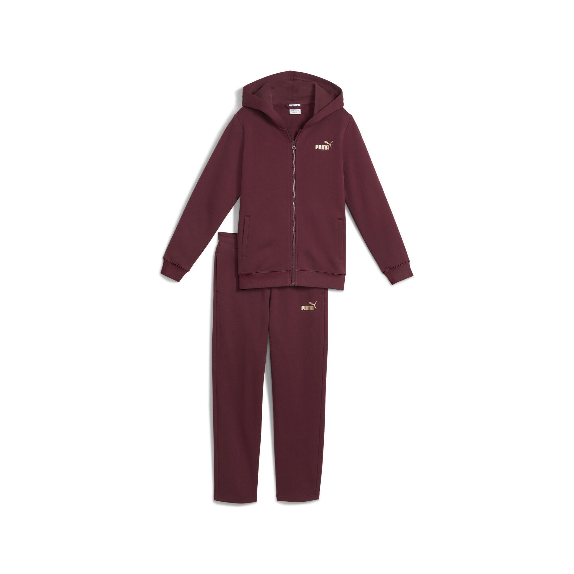 PUMA Mädchen Metallic Jogginganzug mit Kapuze