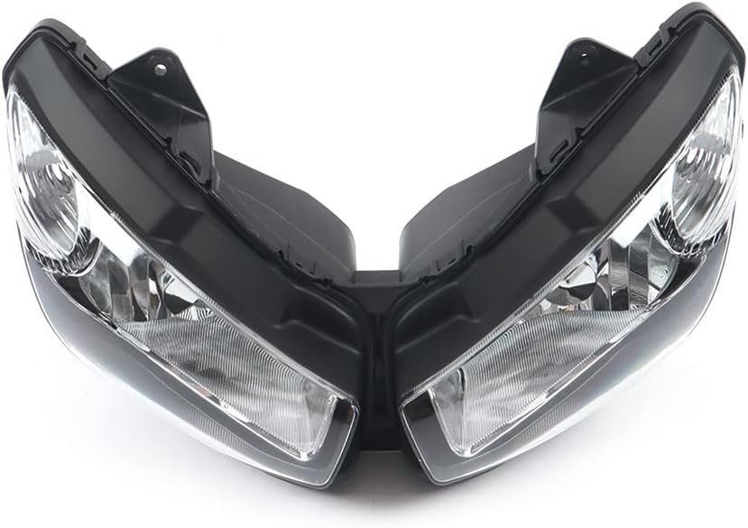 WYNMOTO Motorcycle Front Headlight Headlamp Head Light Lamp Assembly Fit for Kawasaki ER-6F Ninja 650r 2009 2010 2011 ER6F 09 10 11 Front Head Lamp