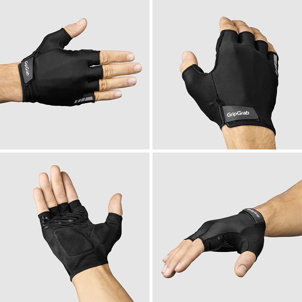GripGrab Ride Gants de Cyclisme à Doigts Courts - pour l'été - pour vélo de Course, VTT, vélo de gravité - Rembourrés