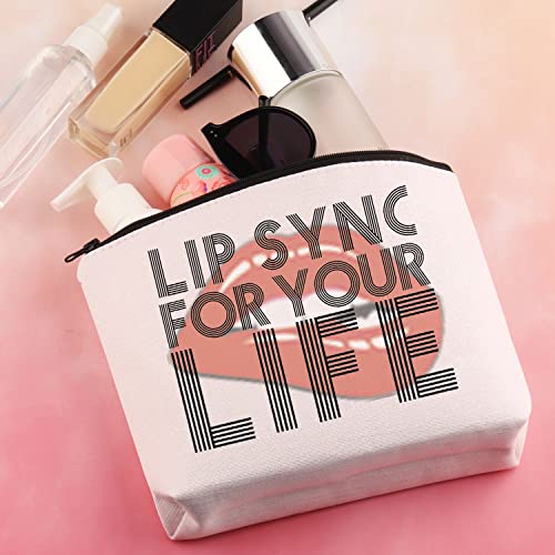 PLITI Drag Queen Gift Lip Sync for Your Life Makeup Bag Drag Race Inspired Cosmetic Bag (Lip Sync LifeU) - Image 4