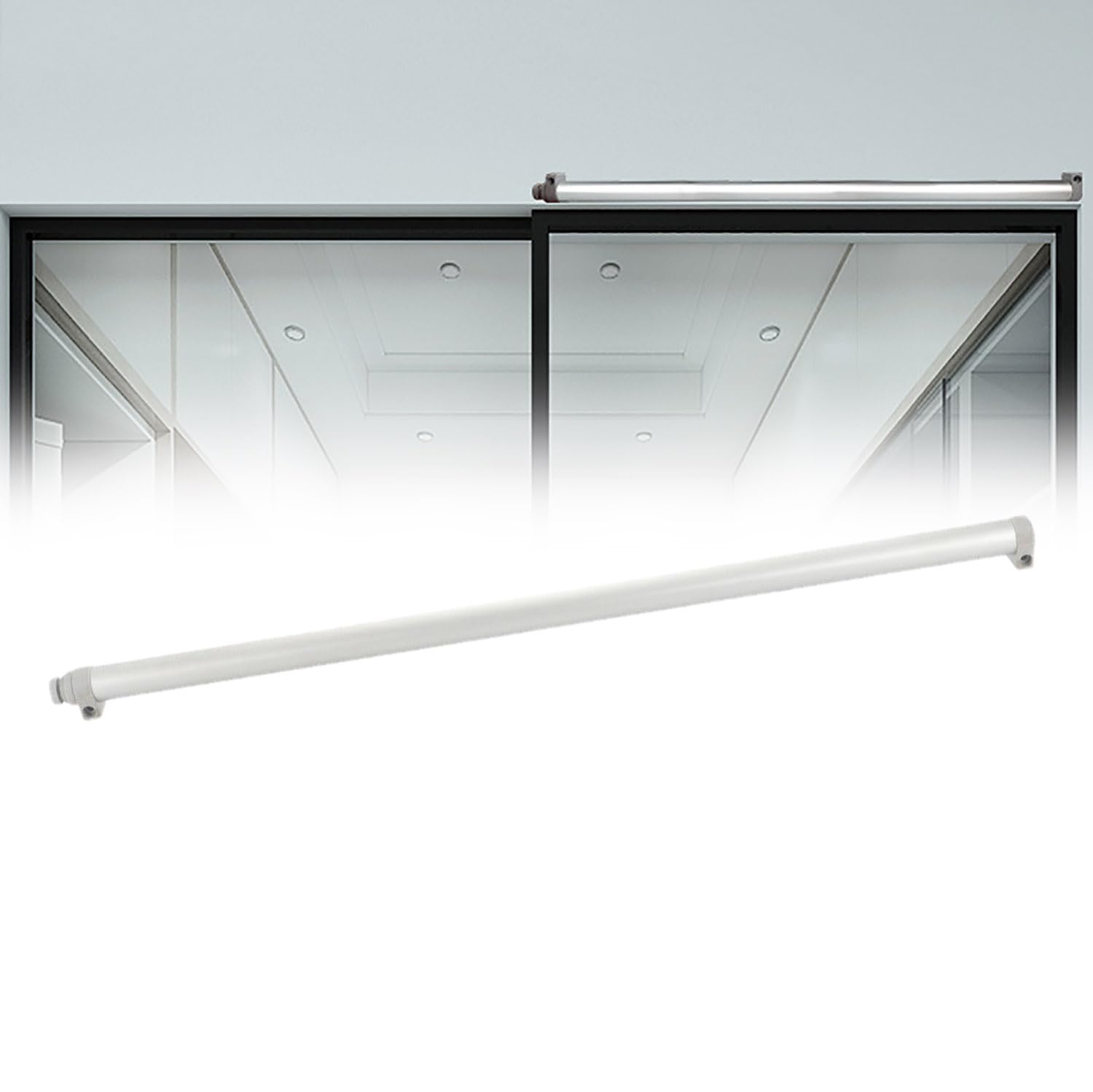 COYEUX Ferme-Porte Automatique pour Porte-fenêtre, Tension et Vitesse de Fermeture réglables, pour Portes de 75 à 129 cm de Large