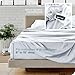 Bare Home Twin XL Sheet Set - 1800 Ultra-Soft Microfiber Twin Extra Long Bed Sheets - Double Brushed - Deep Pockets - Easy Fit - 3 Piece Set - Bedding Sheets & Pillowcases (Twin XL, White)