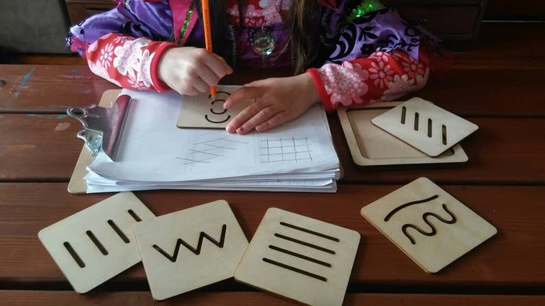 Cliths Montessori Stencils Tracing Boards Wooden Learn to Write Traditional Handwriting Activities. Board Writing Practice Board for Kids Preschool Educational Toy, Homeschool Supplies. (B09RSPFYY5) Amazon Price History, Amazon Price Tracker