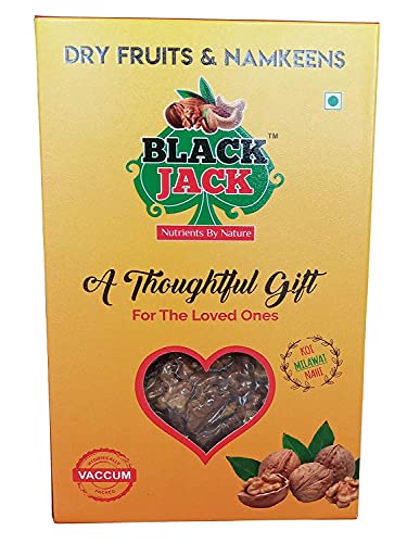 Image of Blackjack 1 Kg Walnut Quarter Kernels Akhrot Giri ( Pack of 2 x 500 Grams Vaccum Standing Pouch )