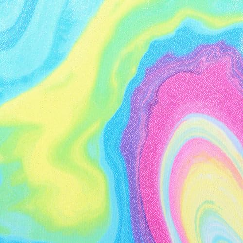 HOZIY Gymnastics Leotards for Girls Toddlers Colorful Multicolored Watercolor Liquid 2t 3t Tumbling Outfits Suit Dance Clothes Clothing Sparkle