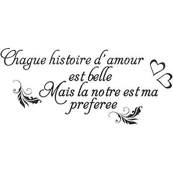 Stickers Muraux Chambre Ado Fille Mon Bonheur A Moi C Est Nos Moments A Nous Pour Le Salon Chambre Amazon Fr Bricolage