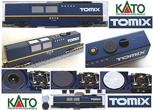 TOMIX 6425 VAGONE a TRAINO con MOTORE ASPIRATORE e SPAZZOLE ROTANTI per la PULIZIA e LUCIDATURA di TUTTI i TIPI di BINARI in SCALA-N 1:160