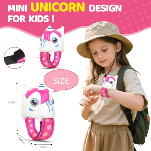 Image of Unicorn Walkie Talkies for Kids 2 Pack, Wristband Walkie Talkie Toys for Girls Ages 3-12, Up to 1,500 FT Range, Camping & Outdoor Games, Birthday Gifts Christmas & Stocking Stuffers