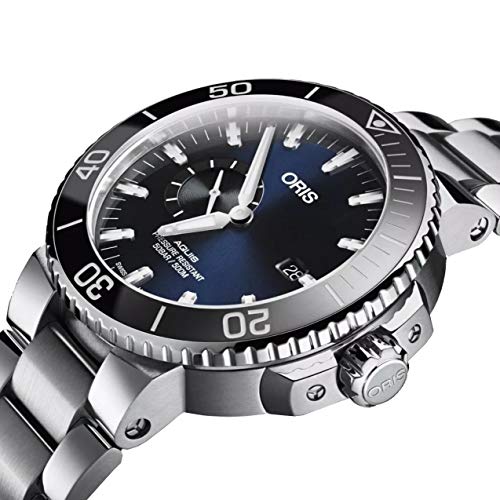 Oris Aquis Small Second, Date Blue Dial 45.5Mm Stainless Steel Men's Watch #TOP1