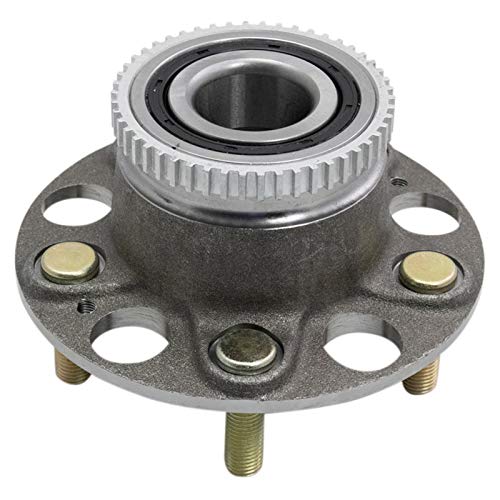 Image of TRQ 2 Piece Rear Wheel Bearing & Hub Assembly Set with ABS Sensor Compatible with 2002-2004 Acura RL