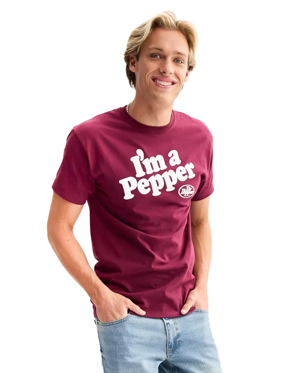 Dr. Pepper T-Shirt Men's I'm A Pepper Novelty Graphic Print Adult Tee