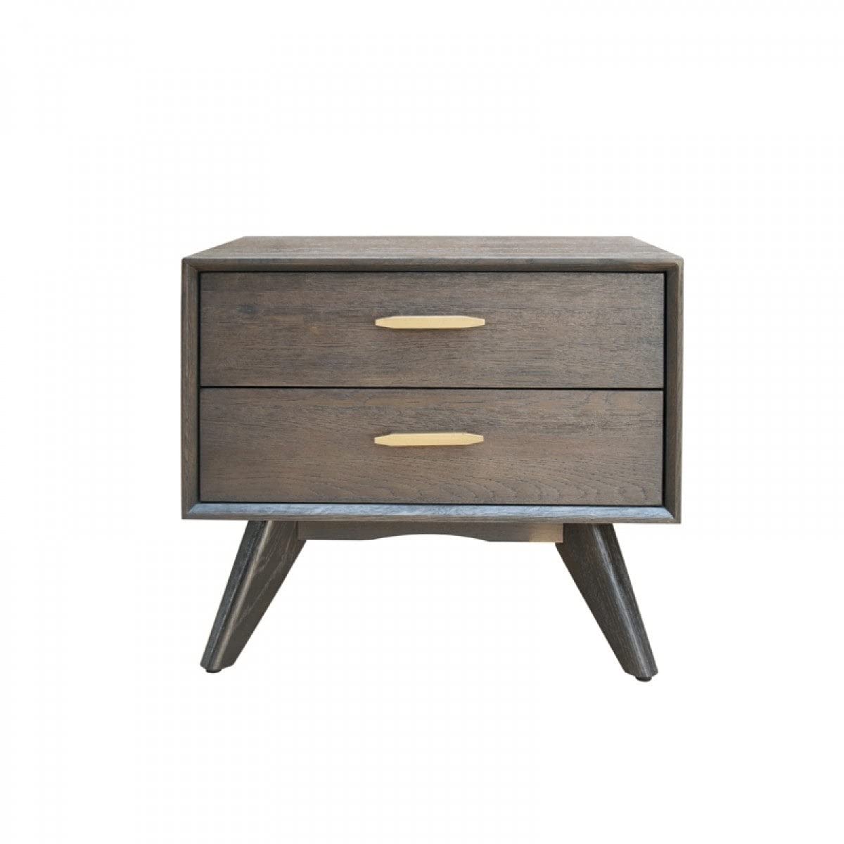 Modrest Novak Modern Dark Oak Nightstand